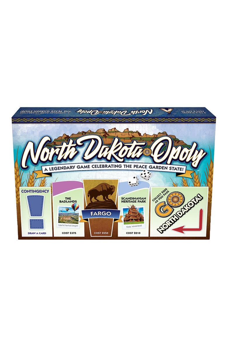 Late for the Sky North Dakotaopoly Monopoly Board Game, Alternate, color, Multicolored