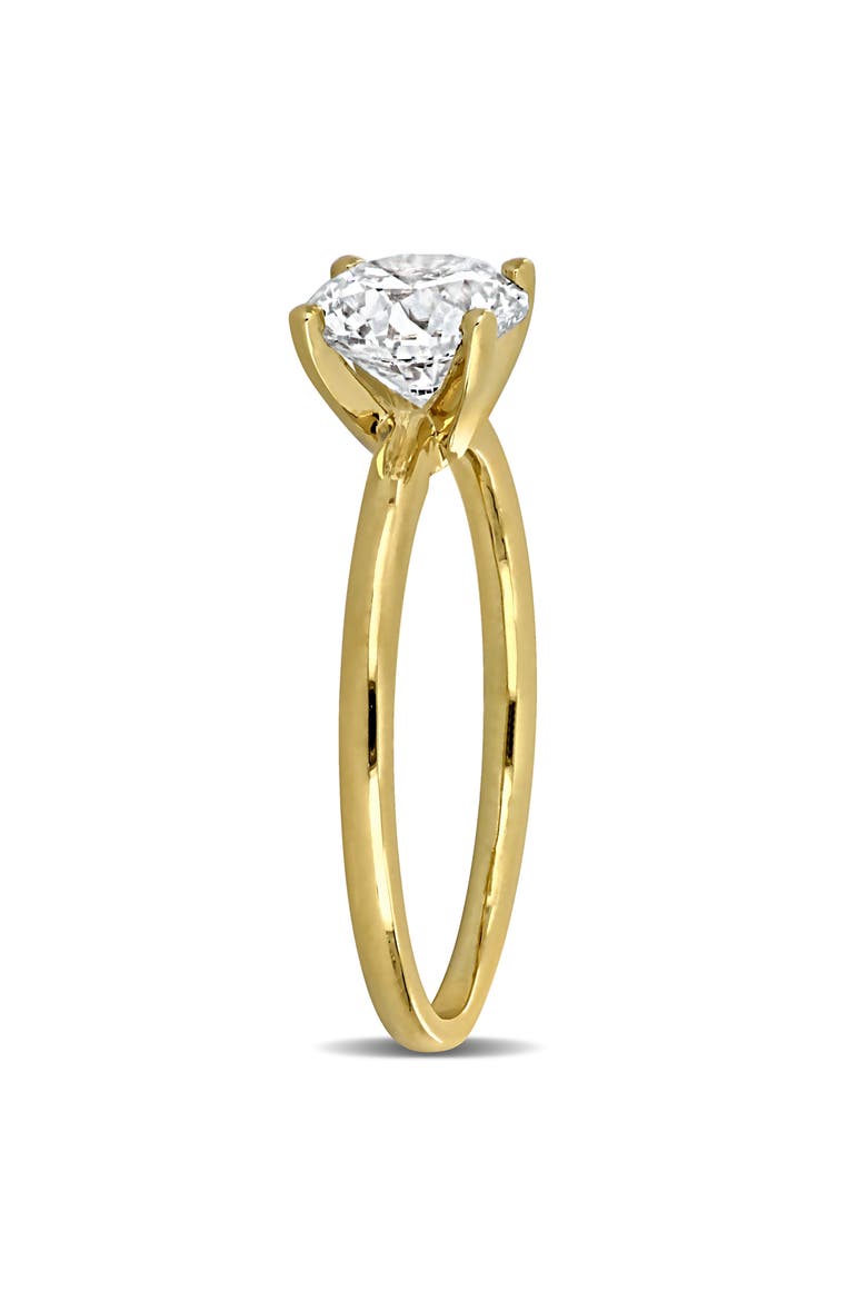 1-1/2 CTW Lab Grown Diamond Solitaire Ring 14k, Alternate, color, Yellow Gold