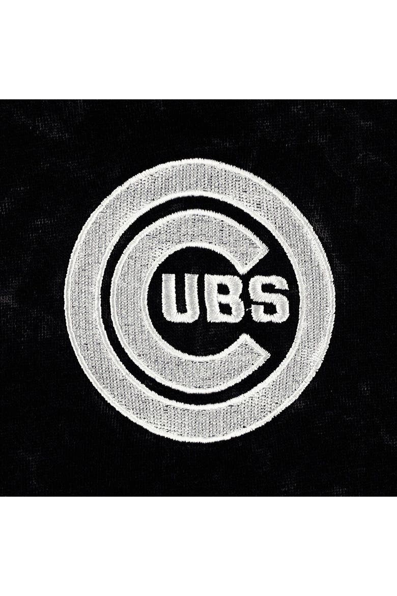Women's The Wild Collective Black Chicago Cubs Marble Jogger Pants, Alternate, color, Black