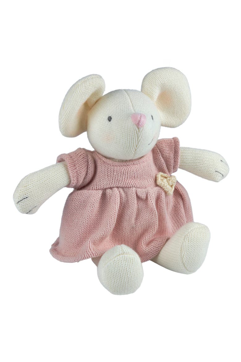 Meiya the Mouse Knit Plush Toy, Main, color, NO COLOR
