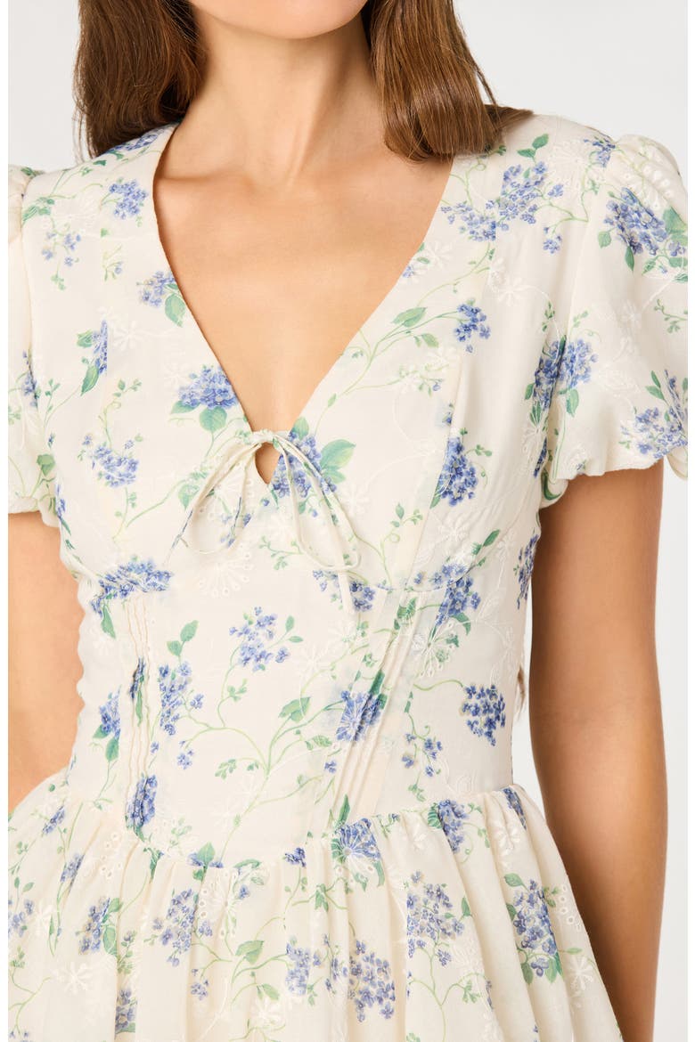 Sommer Minidress, Alternate, color, IVORY FLORAL