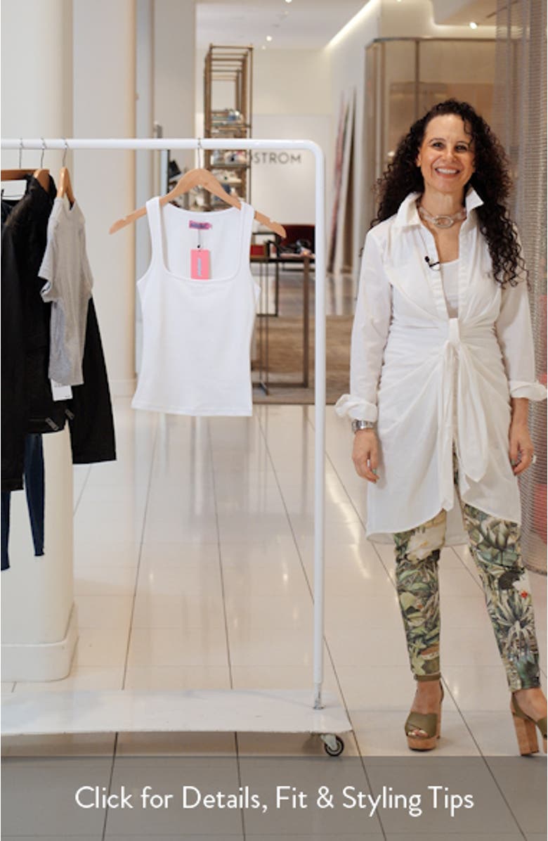 Square Neck Cotton Blend Tank, sales video thumbnail