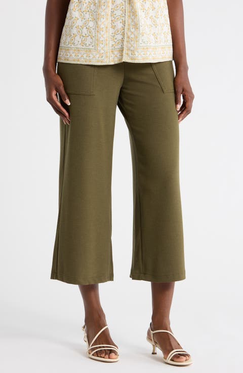 Crop Wide Leg Pants