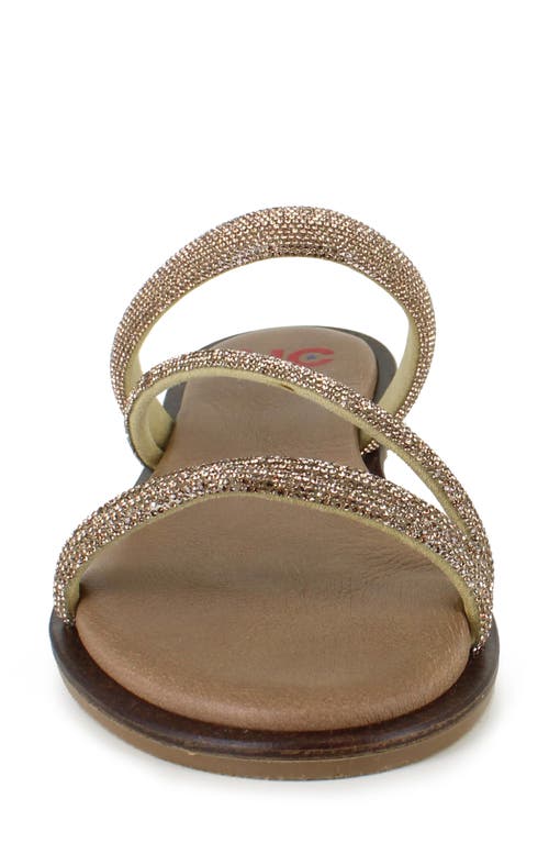 National Comfort Aranda Crystal Embellished Sandal In Platinum Suede