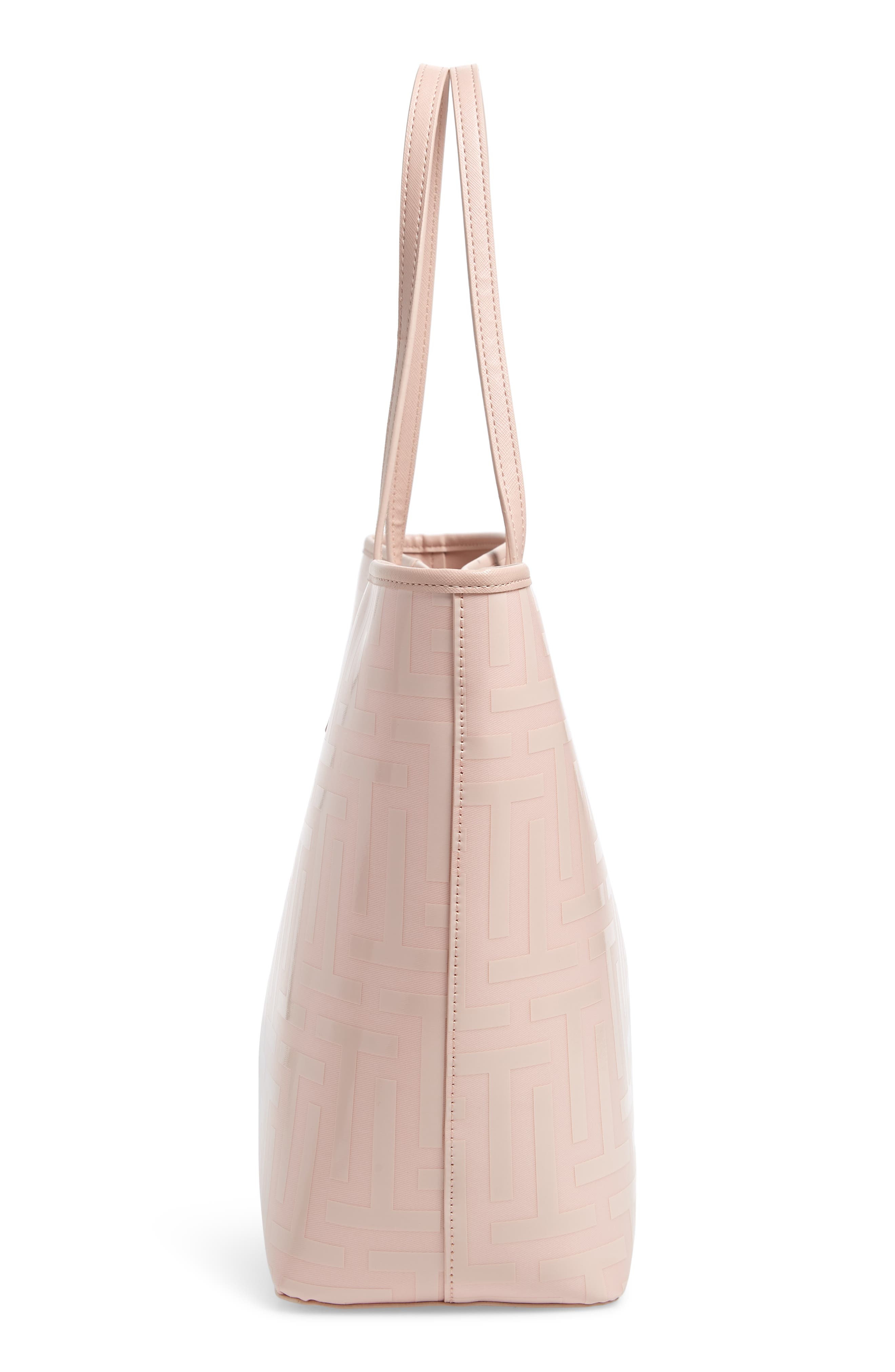 Eleenor Logo Nylon Shopper Tote, Alternate, color, PINK