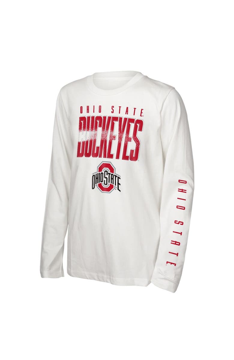 Outerstuff Youth Outerstuff  Ohio State Buckeyes In The Mix T-Shirt Combo Set, Alternate, color, Red