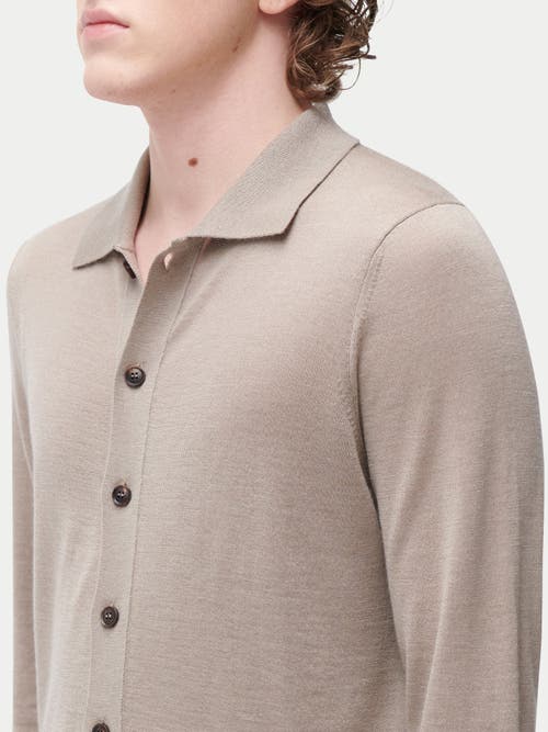 Gobi Mongolian Cashmere Cashmere Silk Polo-neck Cardigan