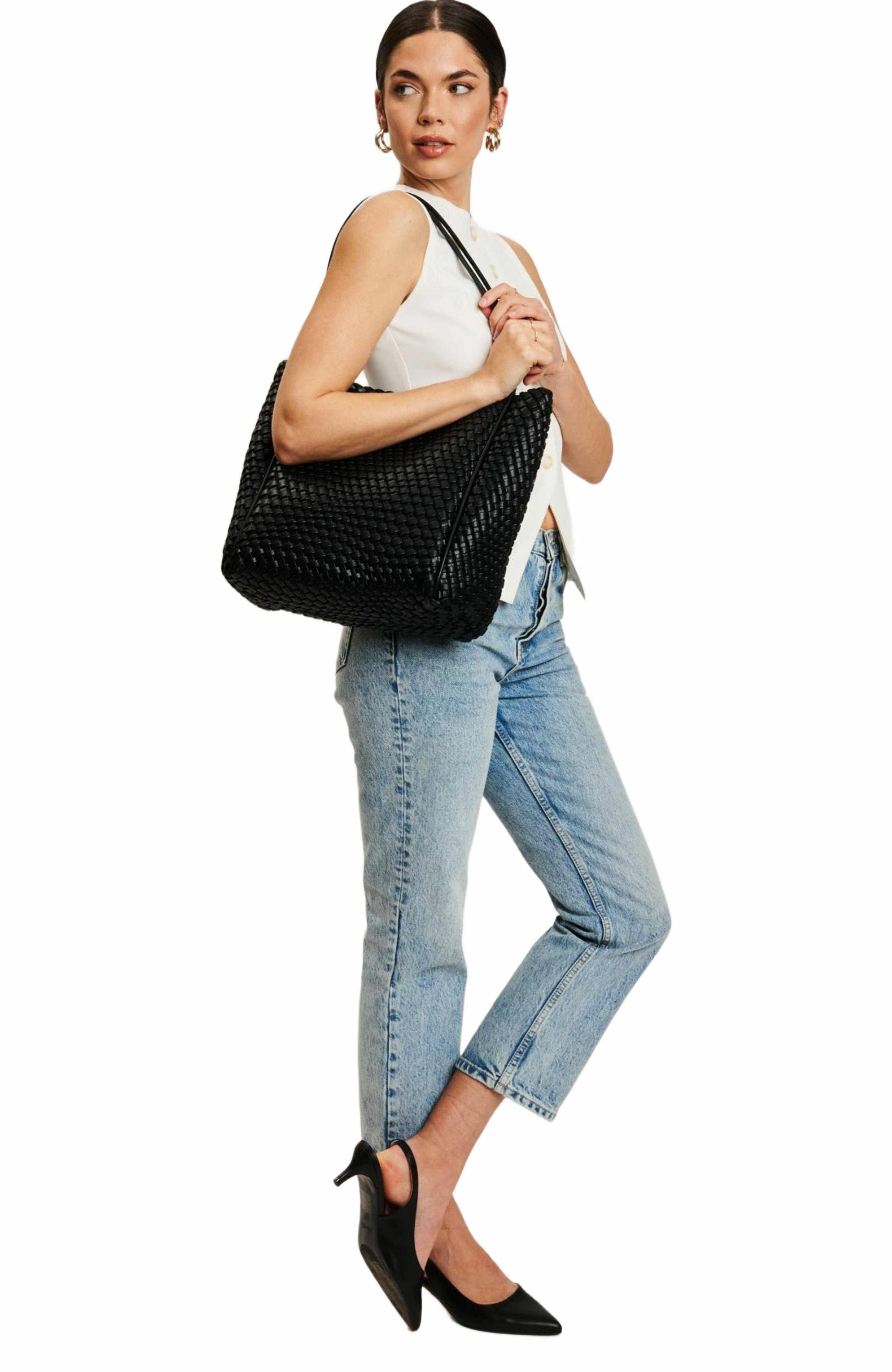 MODA LUXE Gladys Tote, Alternate, color, Black