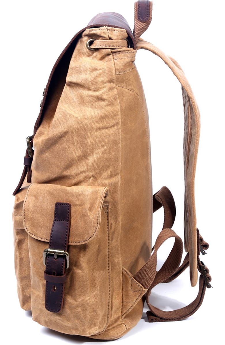 THE SAME DIRECTION Stone Creek Waxed Canvas Backpack, Alternate, color,