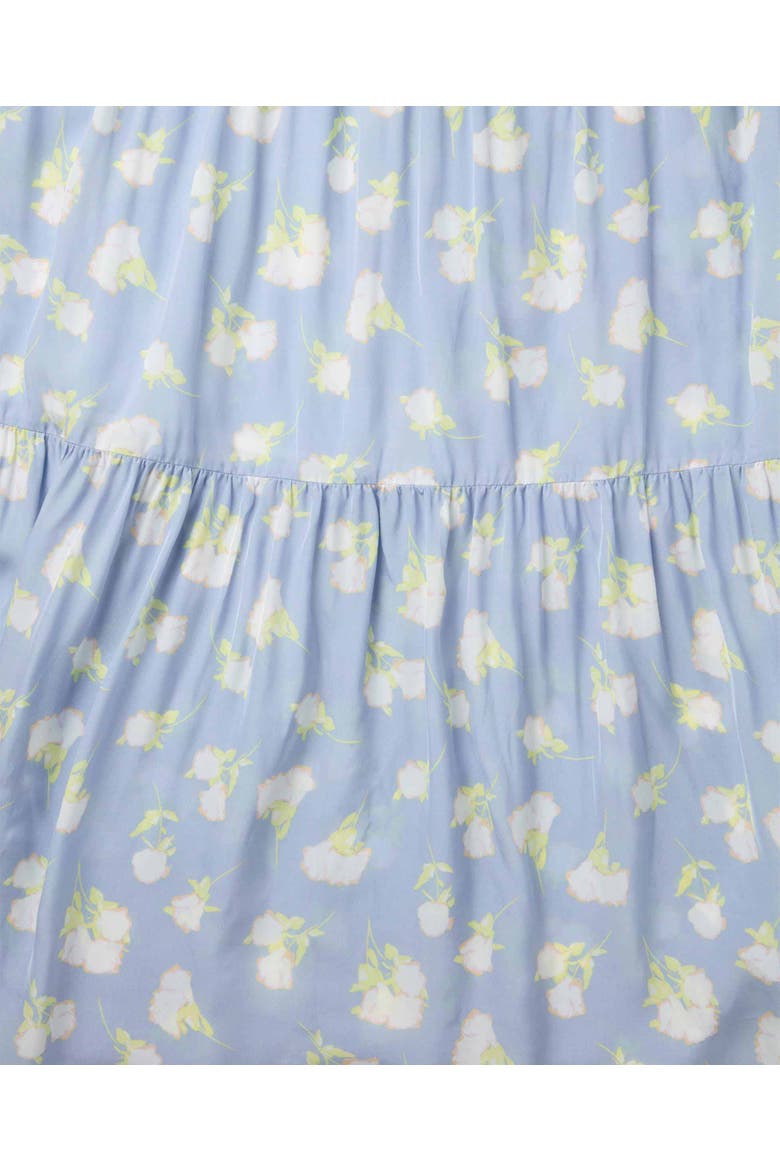 Holt Printed Viscose Wrap Skirt, Alternate, color, Blue