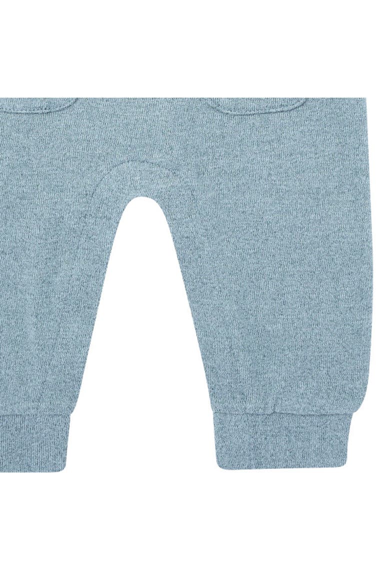 Raglan Sleeve Long Leg Romper, Alternate, color, Teal Heather