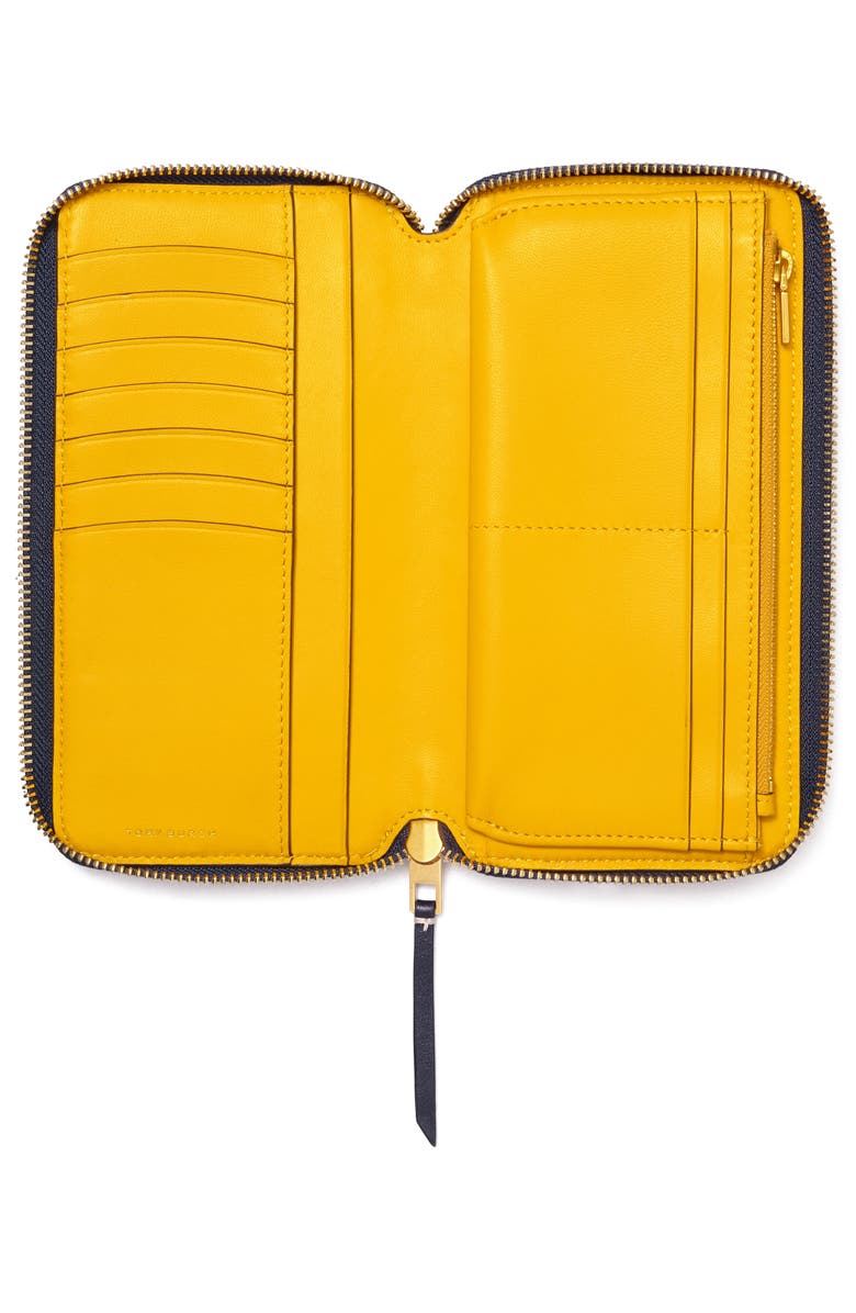 Tory Burch T Monogram Jacquard Continental Wallet, Alternate, color, 