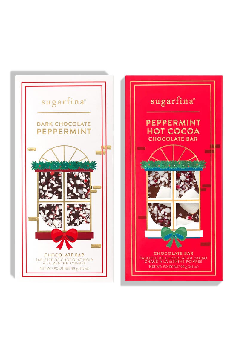 sugarfina Holiday 2-Pack Chocolate Bars, Main, color,