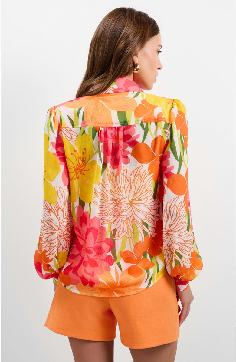 Trina Turk Monte Balloon Sleeve Top, Alternate, color, Como
