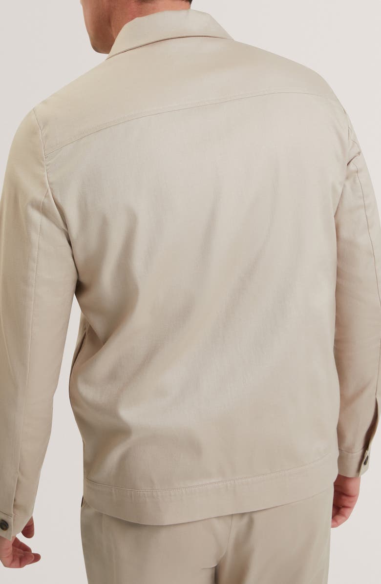 Ted Baker Rubino Cotton Blend Jacket, Alternate, color, Taupe