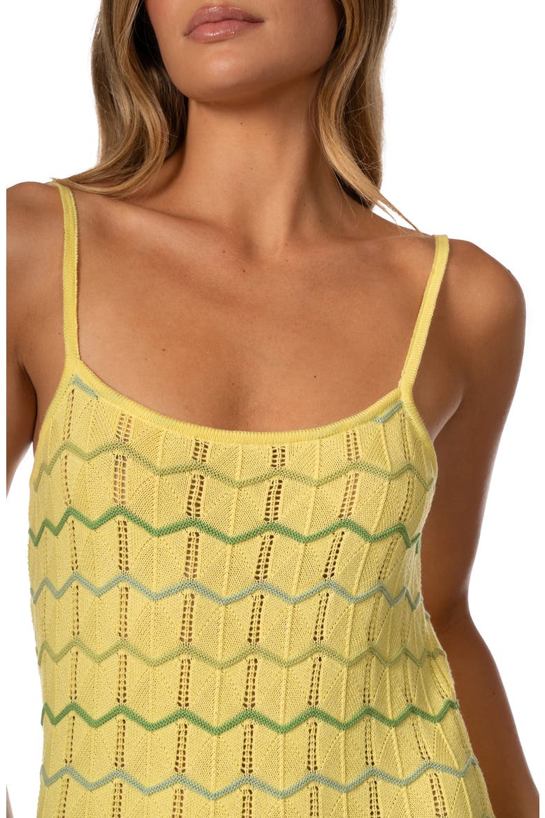 Lucca Candy Blocks Maxi Cover-Up Dress, Alternate, color, OPEN YELLOW