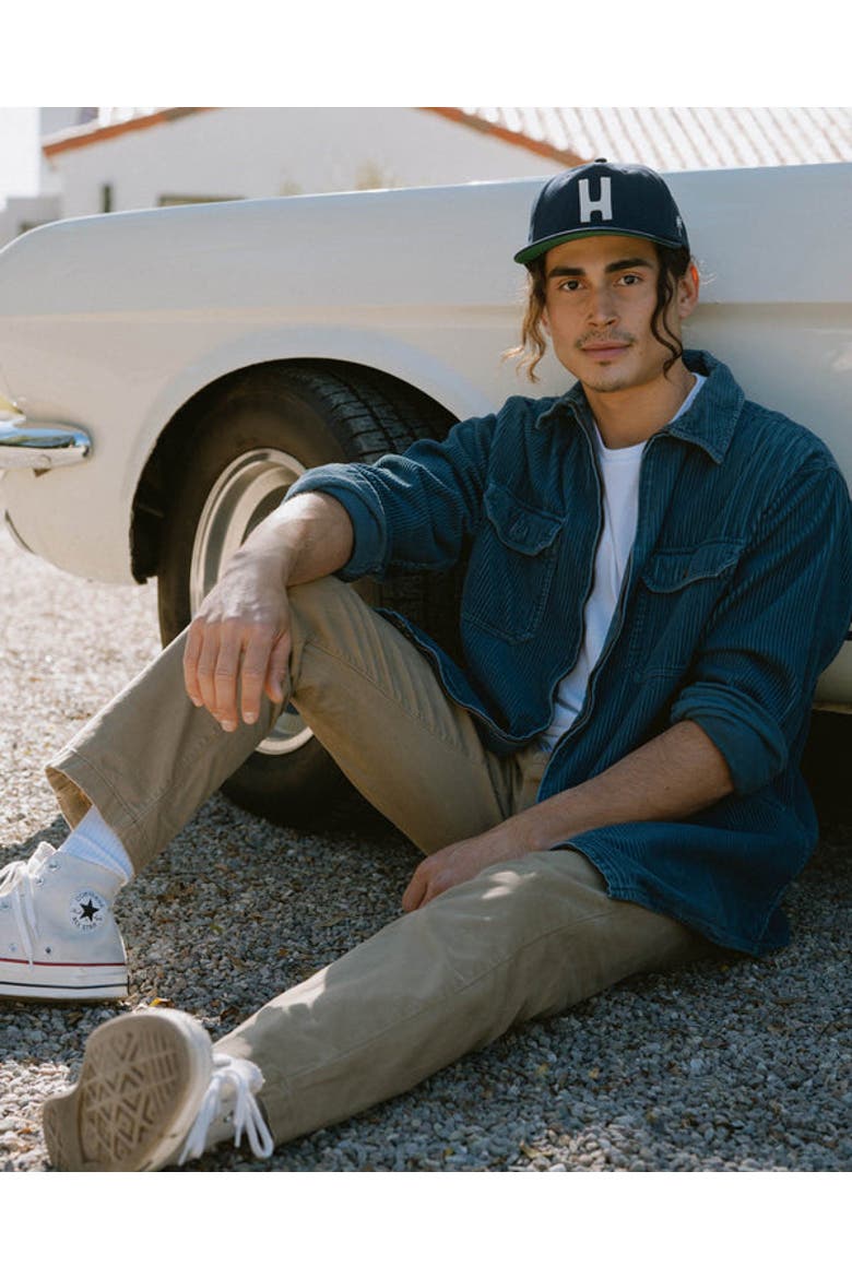 Thomas 5 Panel Hat, Alternate, color, Navy