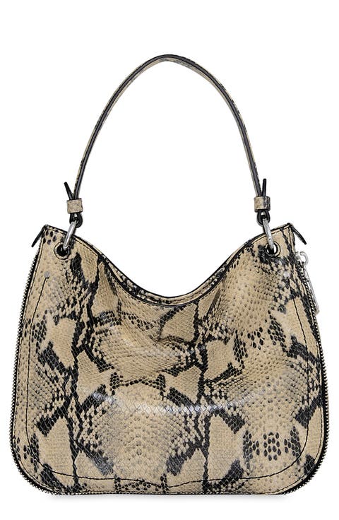 Durango Snakeskin Embossed Leather Crossbody Bag