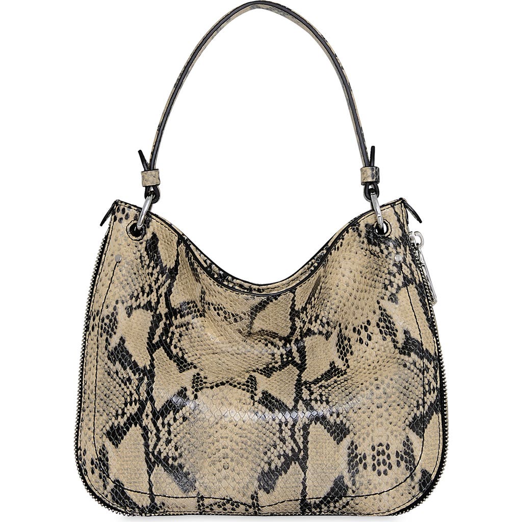 Rebecca Minkoff Durango Snakeskin Embossed Leather Crossbody Bag In Brown