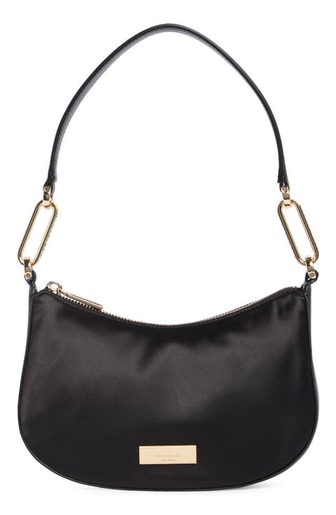 nina satin crystal shoulder bag