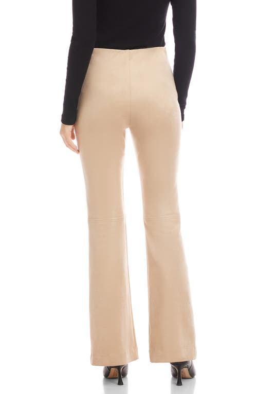 Fifteen Twenty Molly Faux Suede Pants In Brown