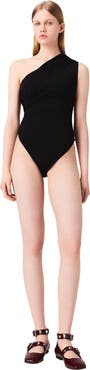 maje Asymmetric bodysuit
