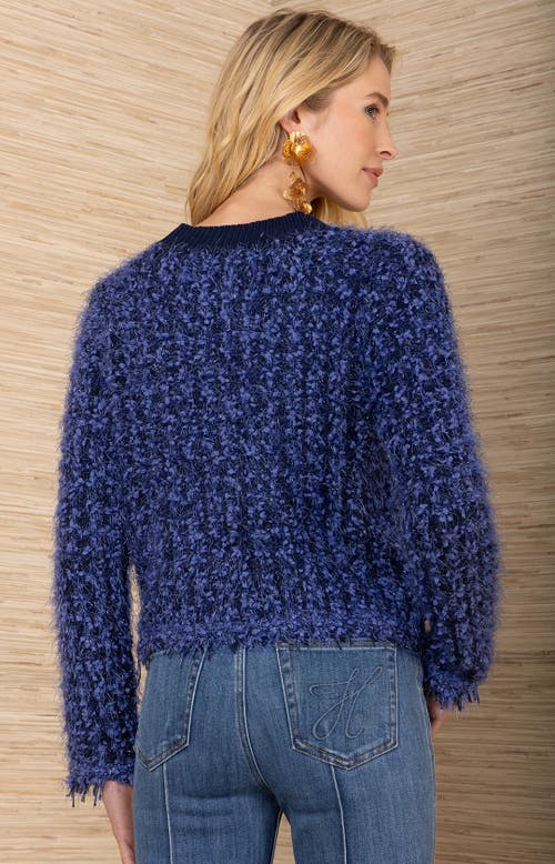 Hale Bob Madalyn Boucle Cardigan In Blue