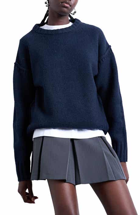 Topshop Exposed Seam Relaxed Fit Sweater