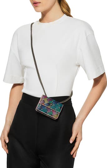 Micro Kensington Faux Leather Crossbody Bag