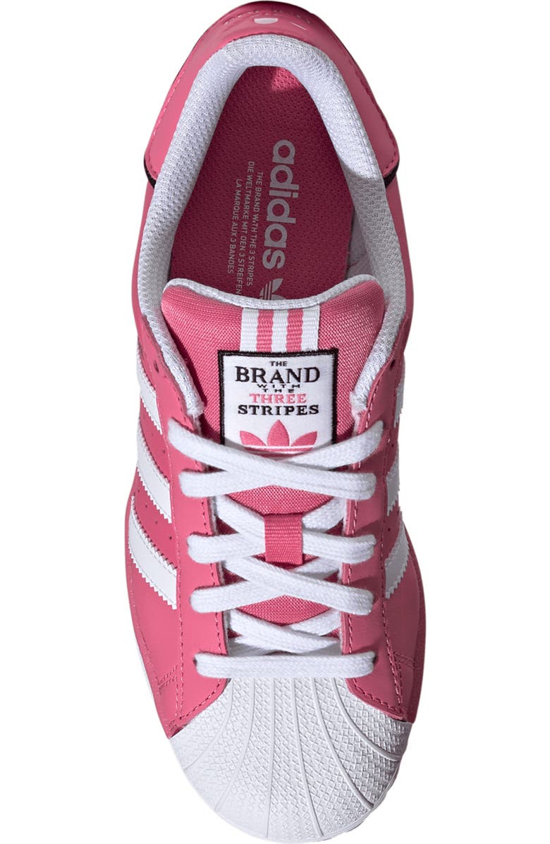 adidas Kids' Superstar Sneaker, Alternate, color, Pink Fusion/ White/ Black
