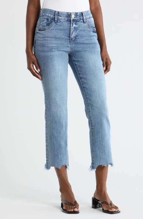 Destroyed Scallop Bootcut Jeans