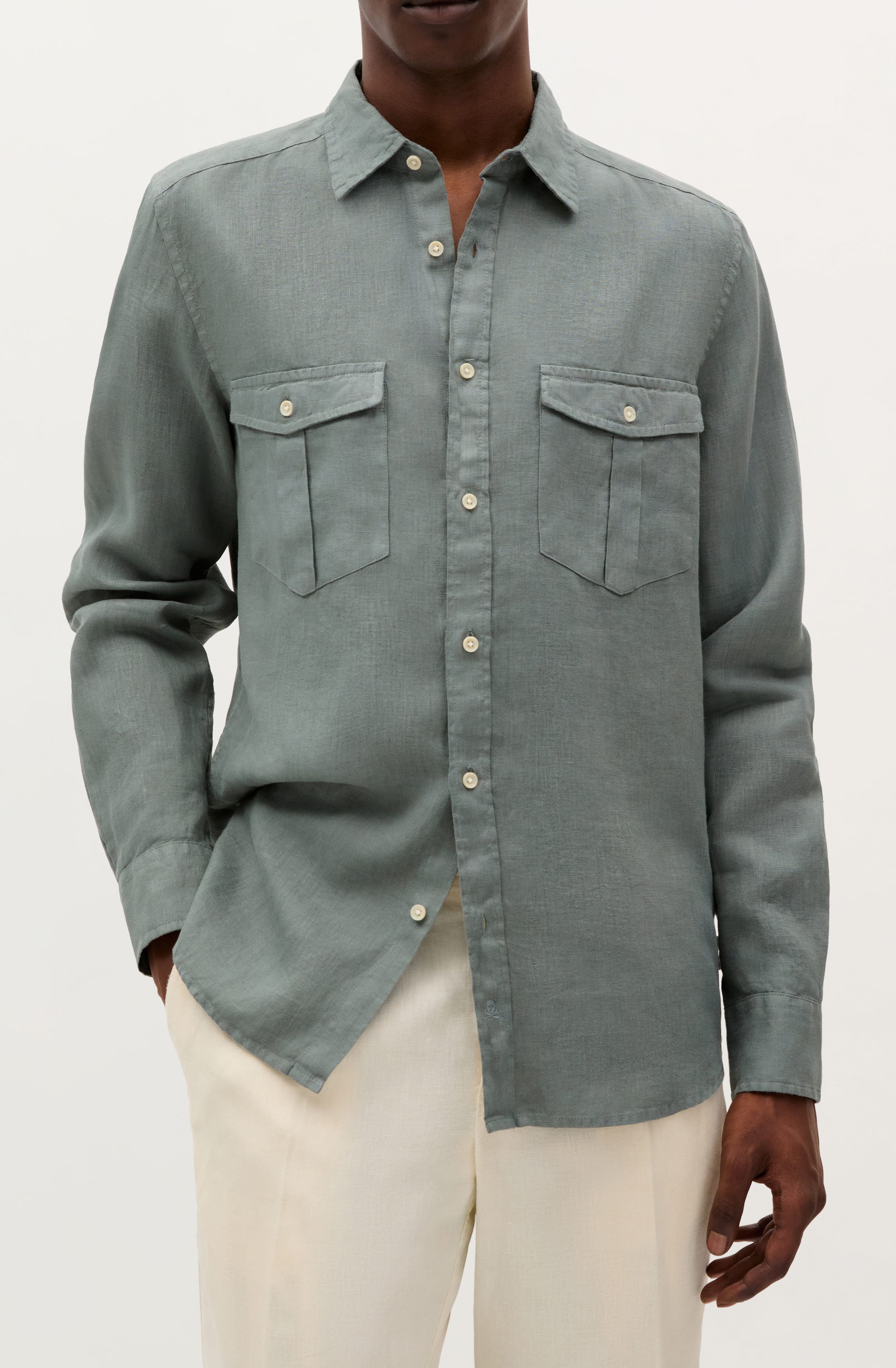 Country Linen Pockets Shirt