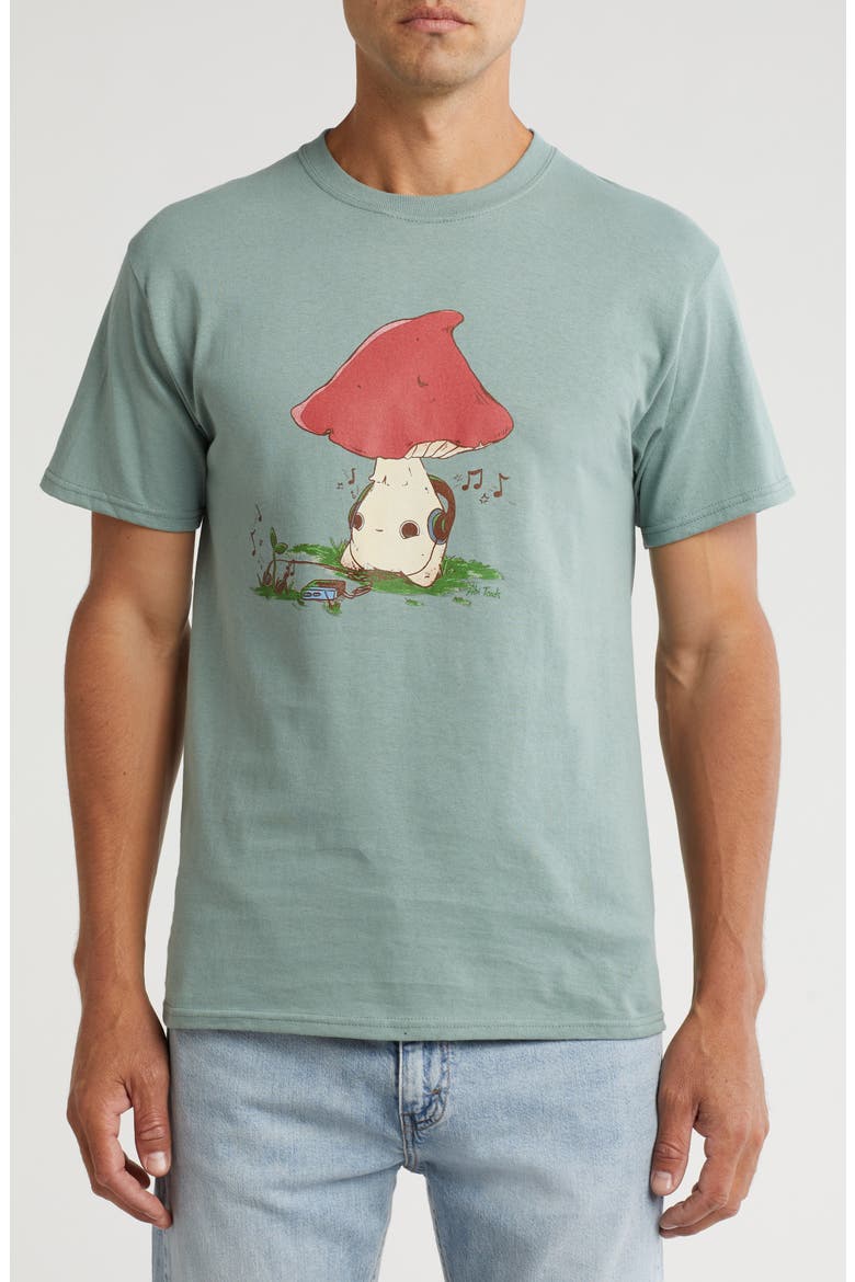 Musical Therapy Cotton Graphic T-Shirt, Main, color, SAGE