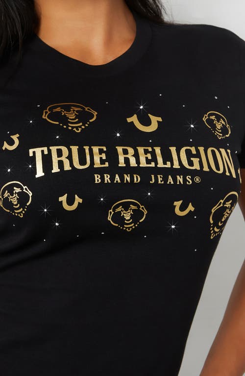 TRUE RELIGION TRUE RELIGION POPCORN BUDDHA COTTON GRAPHIC T-SHIRT 