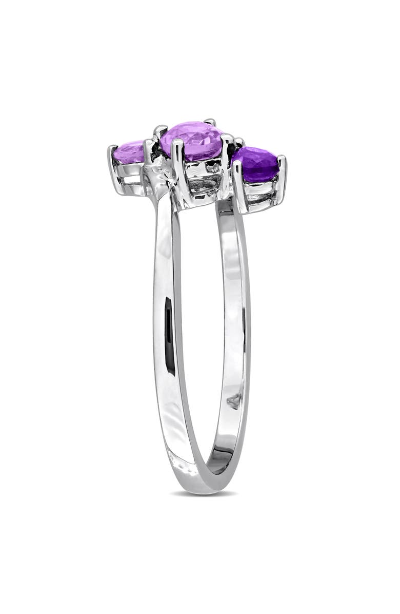 Julianna B. Amethyst 3-Stone Bypass Ring Sterling Silver, Alternate, color, Amethyst