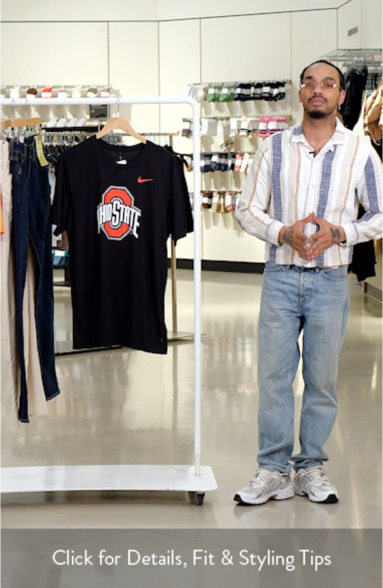 Men's Nike Black Ohio State Buckeyes Primetime Legend Logo T-Shirt, sales video thumbnail