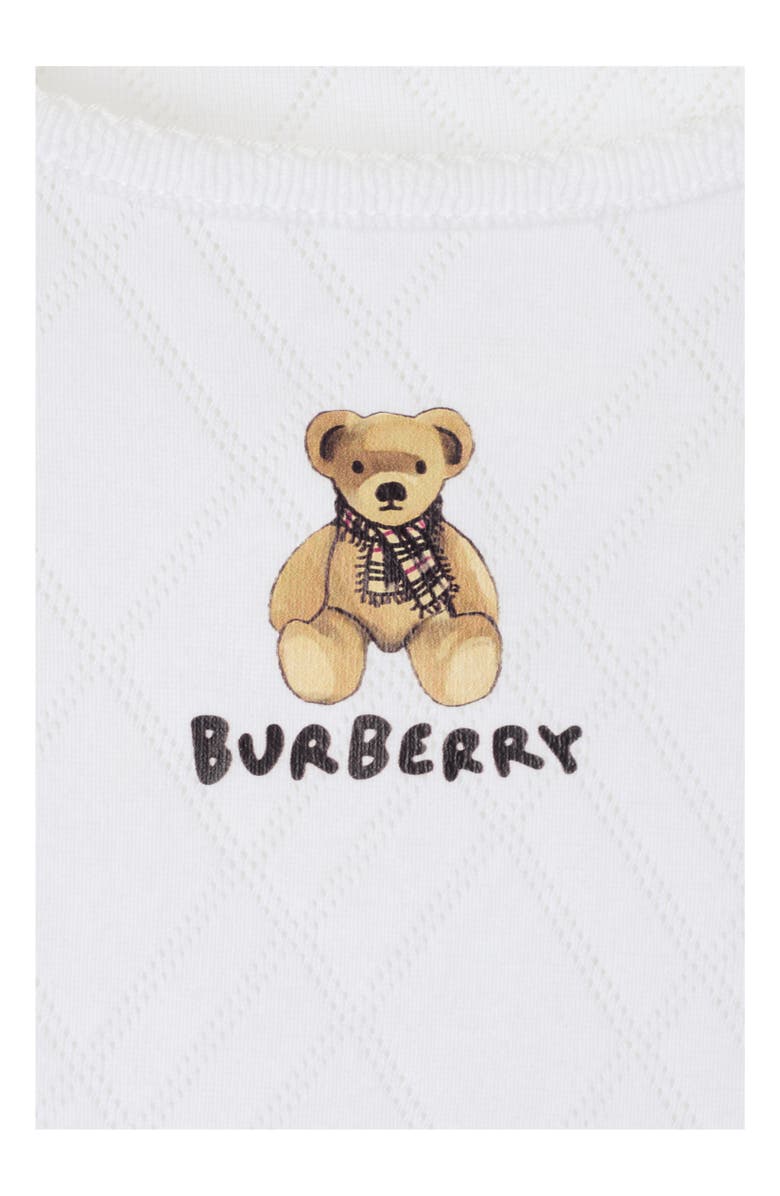 Burberry Thomas Bear Cotton T-shirt, Alternate, color, White