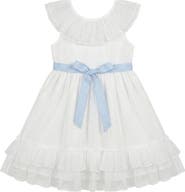 Pippa & Julie Kids' Ruth Clip Dot Chiffon Dress