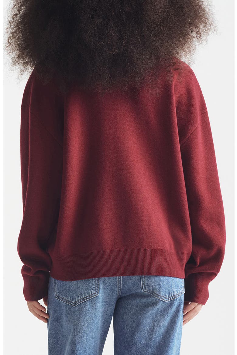 Logo Crewneck Sweater, Alternate, color, WINDSOR WINE