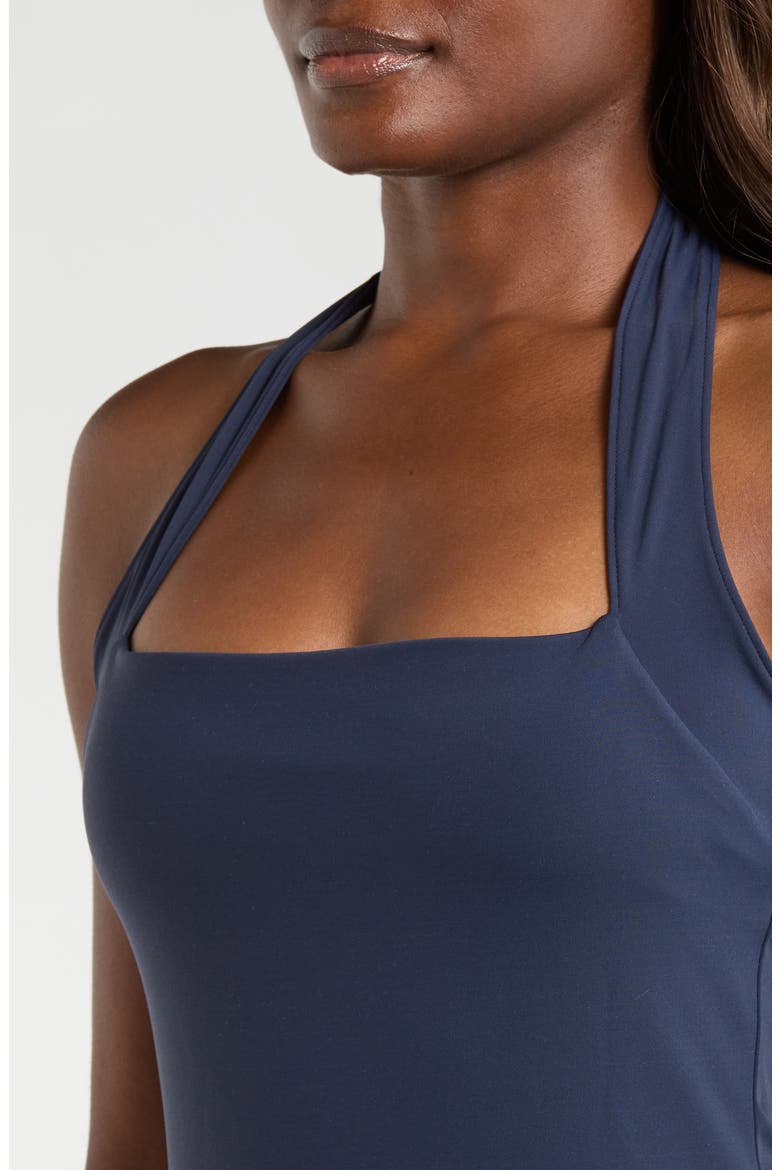 Sculpt Halter Top, Alternate, color, NAVY BLAZER
