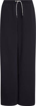 Alexander Wang Wide Leg Sweatpants with Rhinestone Drawstring