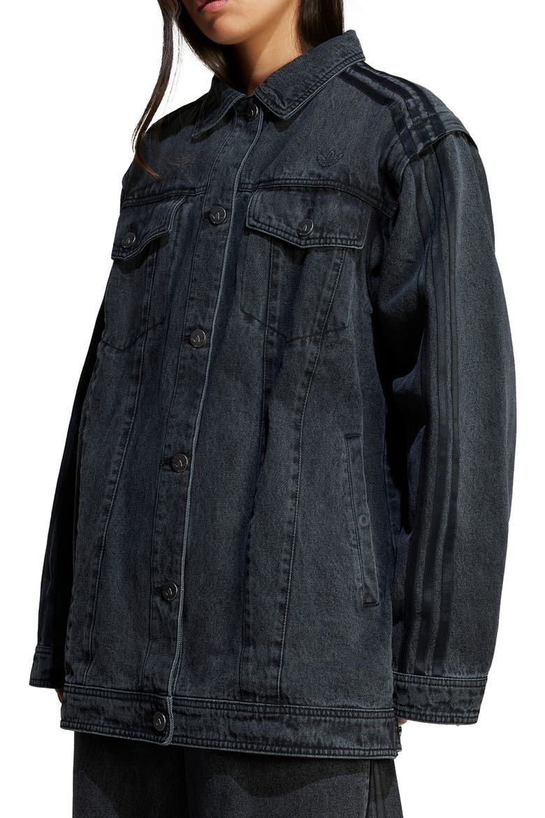 Adilenium Season 3 Denim Shirt Jacket, Main, color, BLACK