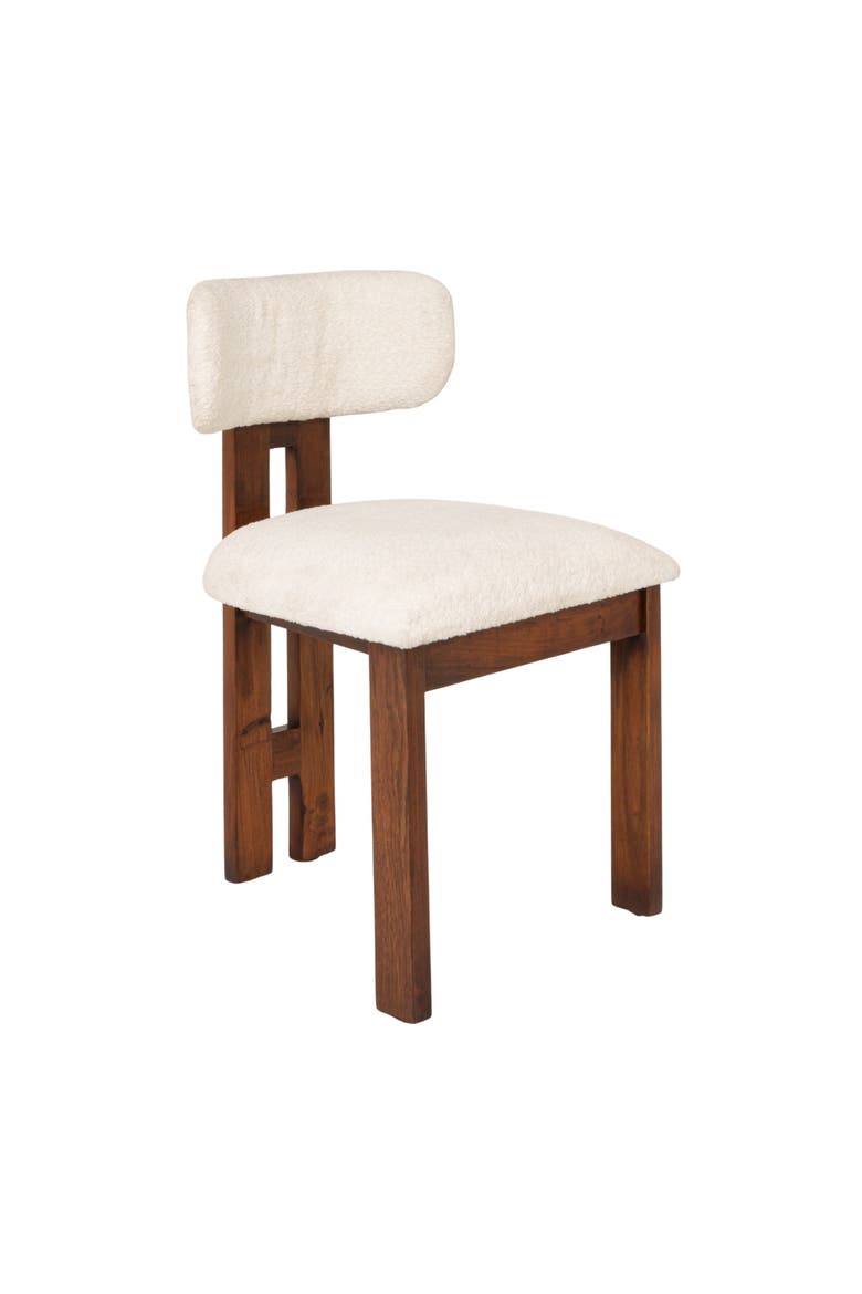 Armless Upholstered Dining Chairs, Set of 2, Alternate, color, Beige