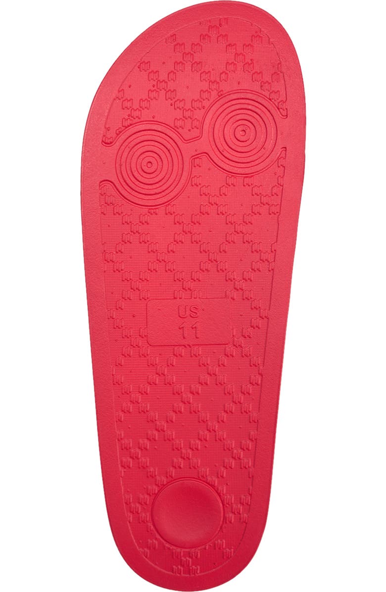 True Religion Drake Script Logo Pool Slide, Alternate, color, Red