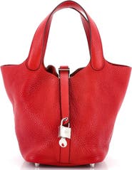 Pre-Owned Hermes Picotin Lock Bag Clemence PM