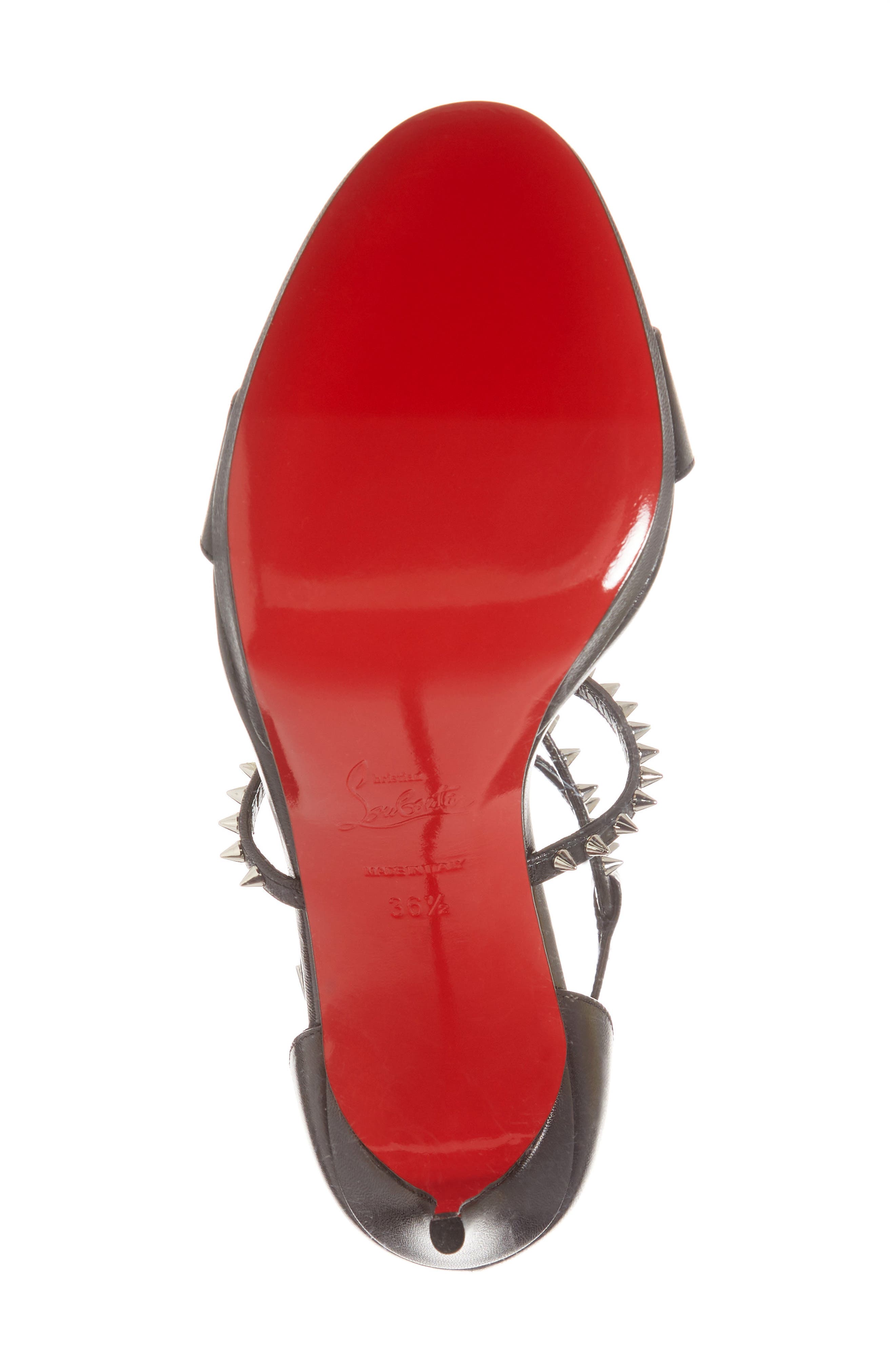 Christian Louboutin Choca Lux Spiked Sandal, Alternate, color, 