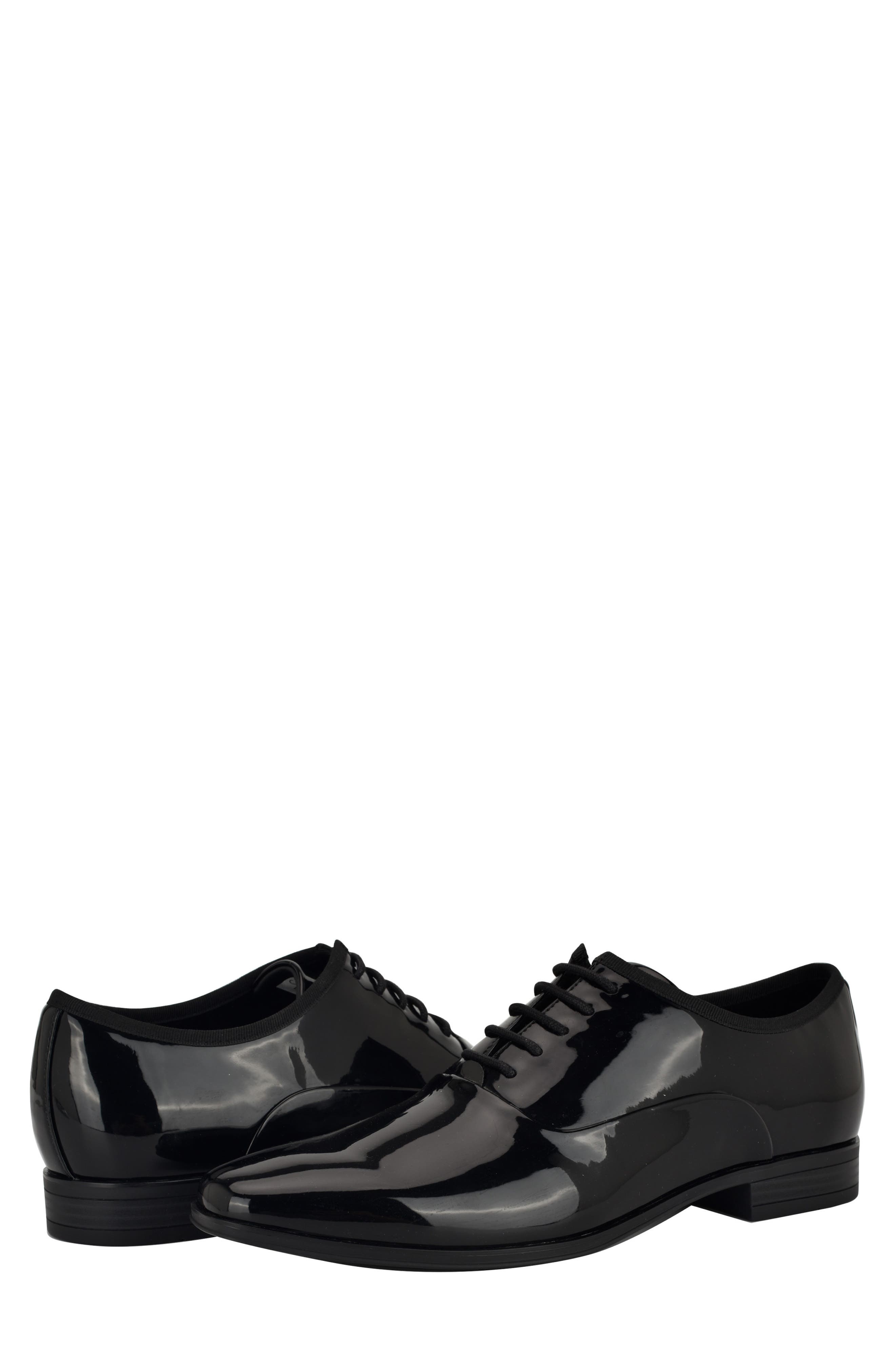 Calvin Klein Cardiff 3 Oxford, Alternate, color, Black Patent
