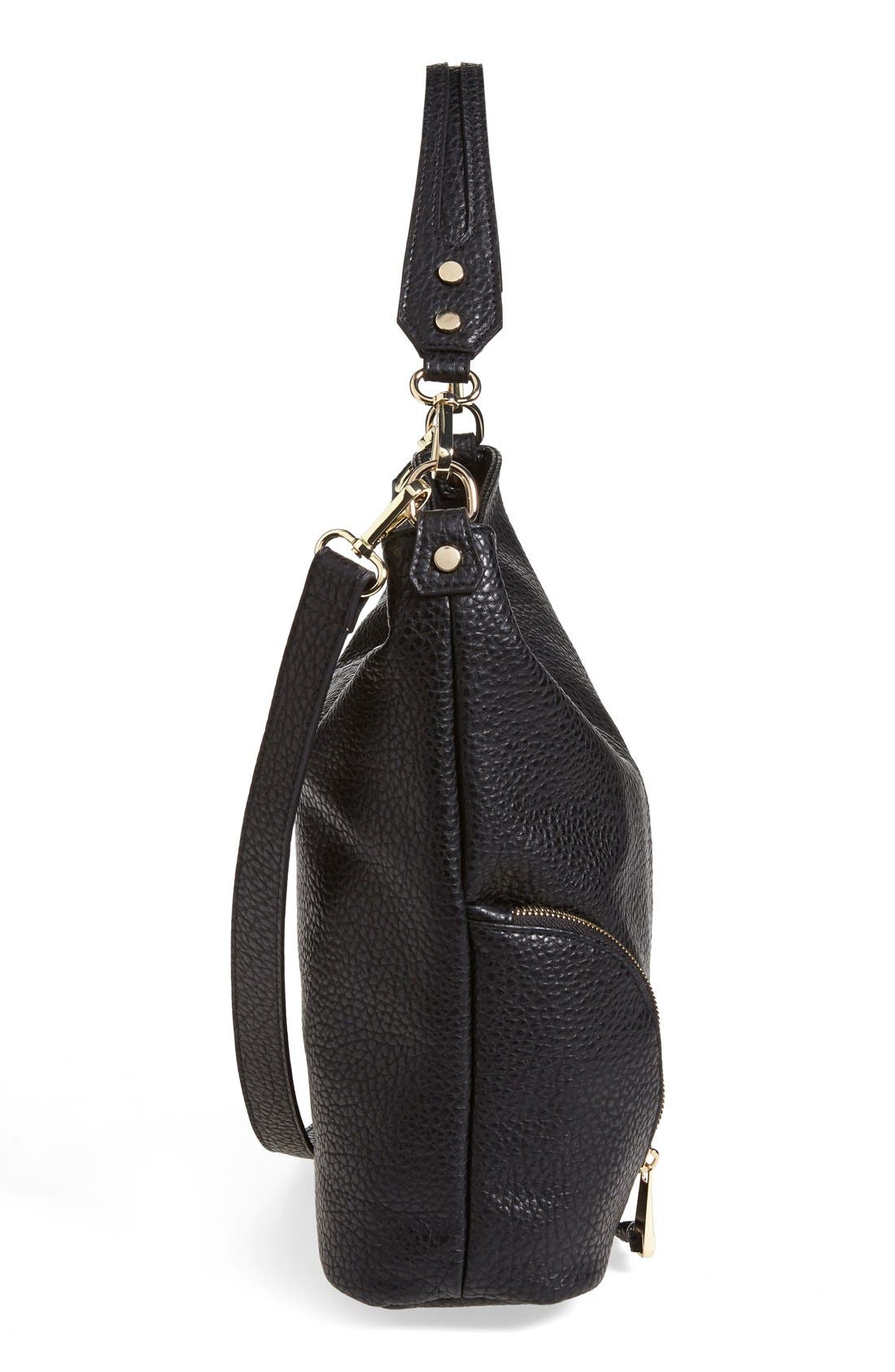 POVERTY FLATS by rian 'Round Zip' Hobo Bag, Alternate, color, 