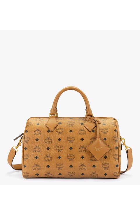 Medium Ella Boston Bag in Visetos