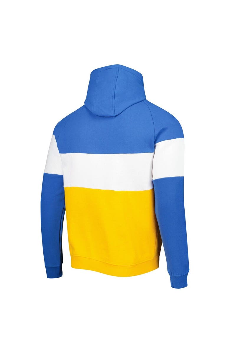 New Era Men's New Era Gold Los Angeles Chargers Colorblock Current Pullover Hoodie, Alternate, color, Gold